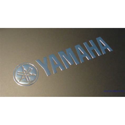 Yamaha Label Sticker Badge Logo Metal Chrome