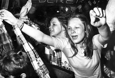 Hysterical Bay City Rollers Fans At Newcastle City Hall May 7 1975 Flashbak