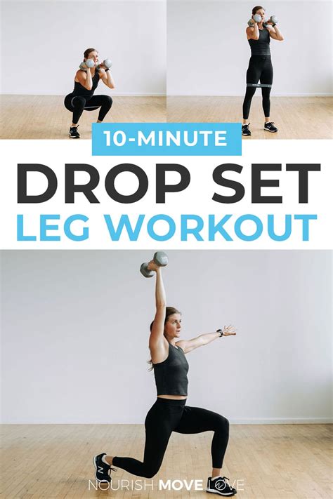 Dumbbell Leg Workout Pin For Pinterest Nourish Move Love