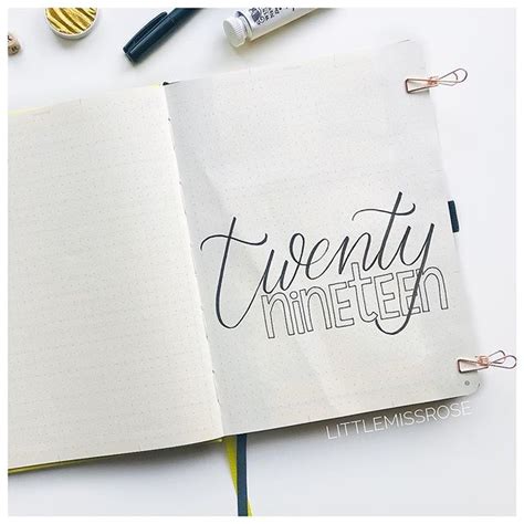 11 Simple Hand Lettered Fonts For Your Bullet Journal Little Miss
