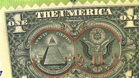 Изображение дьявола на долларе