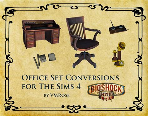 My Sims 4 Blog Bioshock Infinite Office Conversion By Rose