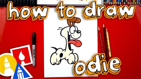How To Draw Odie From Garfield Youtube
