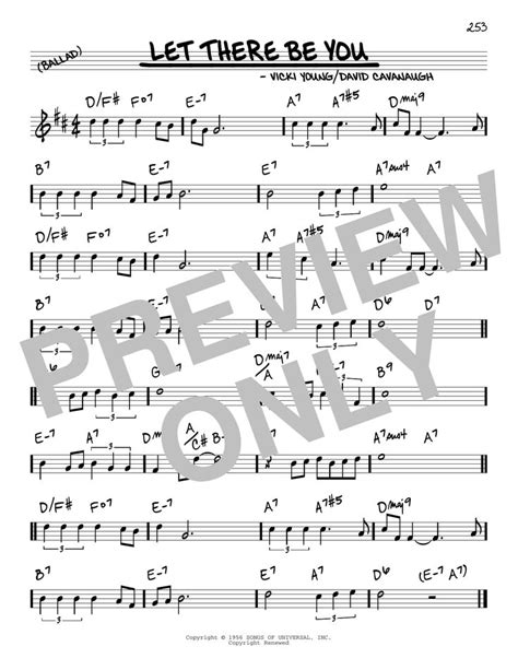 Dave Cavanaugh And Vicki Young Let There Be You Sheet Music Notes