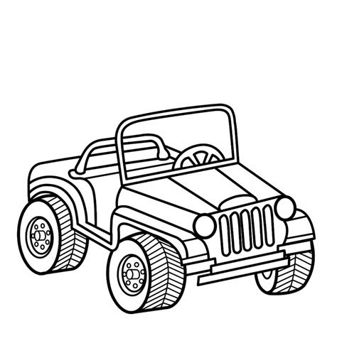 Kleurplaat jeep fascinerend malvorlagen deutschland emoji. 4 Wheeler Coloring Pages at GetColorings.com | Free ...