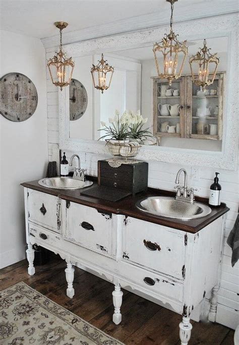 Shop wayfair for the best vintage bathroom vanity. 30+ Rustic Bathroom Vanity Ideas That Are on Another Level