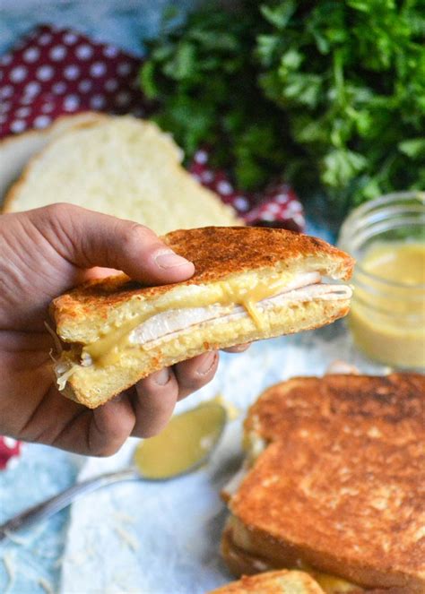Turkey Dijon Melt Sandwiches Recipe Grilled Cheese Recipes Yummy