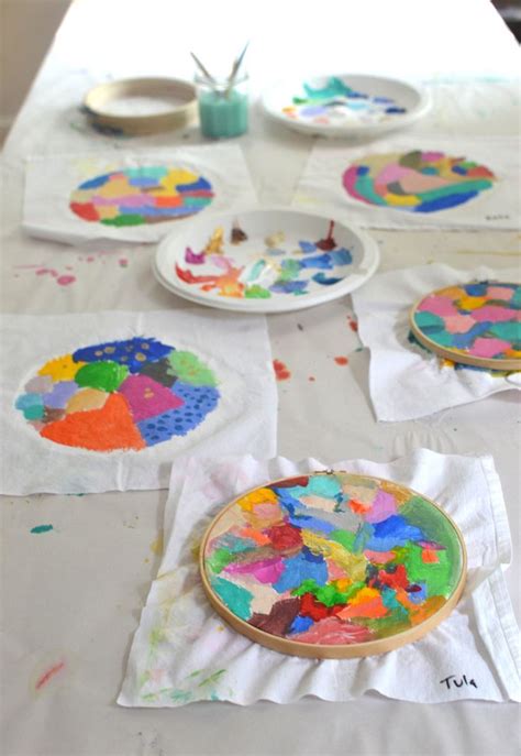 Children Learn About Acrylic Paints By Just Digging In And
