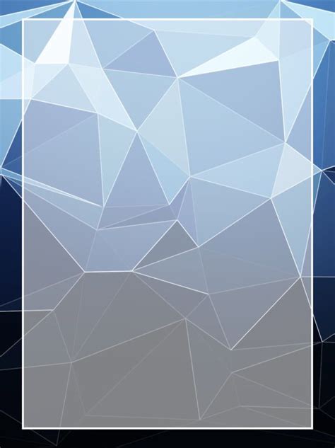 Blue Minimalist Gradient Low Polygon Art Model Simple Background
