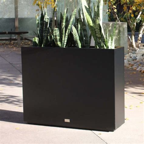 The most common square metal planter material is metal. Veradek Metallic Series Span Galvanized Steel Planter Box ...