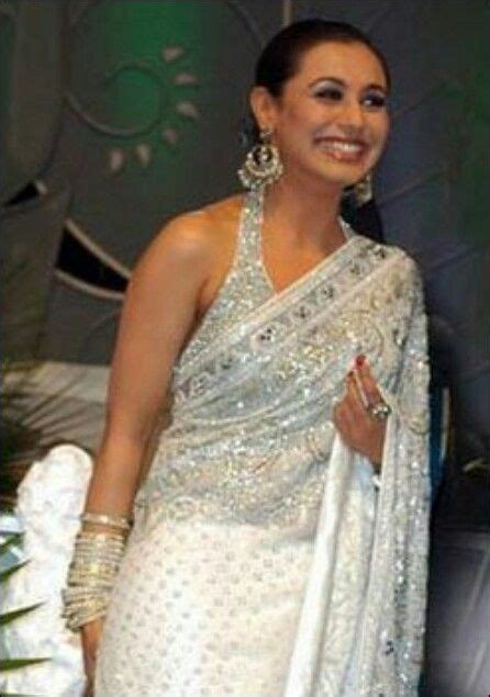Rani Mukherjee Elegant Saree Fashion Backless Blouse Designs
