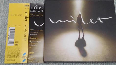 【目立った傷や汚れなし】milet （ミレイ） Inside You Ep 初回生産限定盤（cddvd）デビューep 中古！美品！帯つき