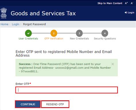 The forgot password page is displayed. Gst User Id Password Letter : In case you do not receive ...