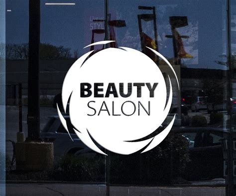 Window Vinyl Decal Beauty Salon Quote Wall Sticker Hair Spa Woman Salo