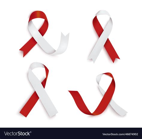 Head And Neck Cancer Awareness Ribbon Royalty Free Vector