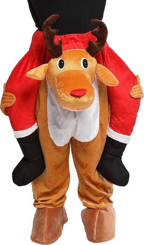 Reindeer Costume Easy To Wear And Walk Christmas Costumes For Women Men Fancy Riding