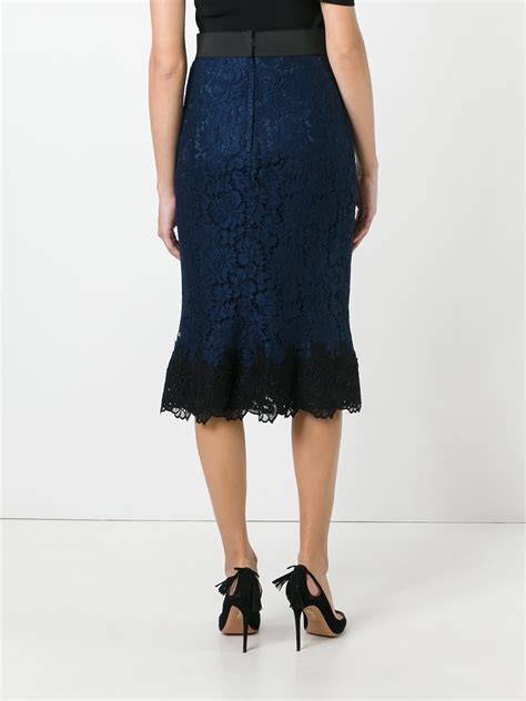 Dolce And Gabbana Lace Skirt Farfetch