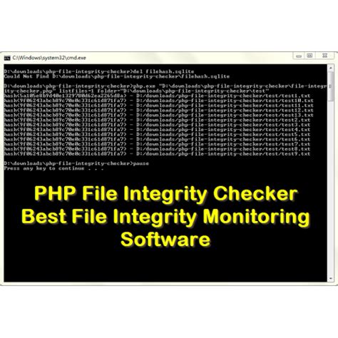 PHP File Integrity Checker is a security tool. PHP File Integrity Checker allows to monitor the ...