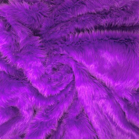 Faux Fur Fabric Shag Purple 60 Wide 1495yard 100 Polyester Bty