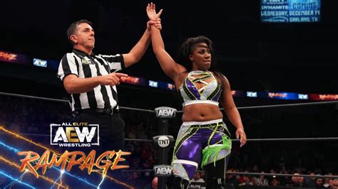 Athena Continues To Roll Ahead Of Her Roh Womens Title Match Aew Rampage 12222 Youtube