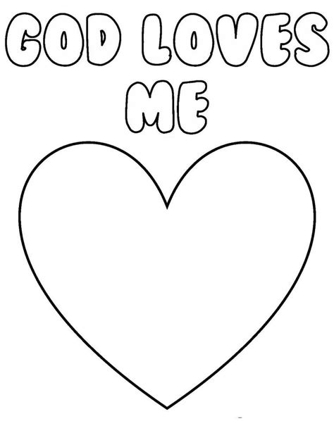 Print God Loves Me Coloring Page Free Printable Coloring Pages For Kids