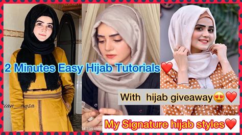 Easy Hijab Tutorial No Pins My Signature Hijab Styles Hijab