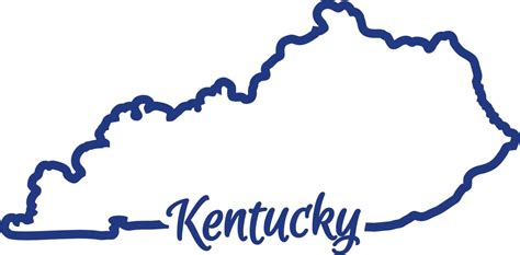 Ky Kentucky State Outline Svg Cutting File Vector Instant