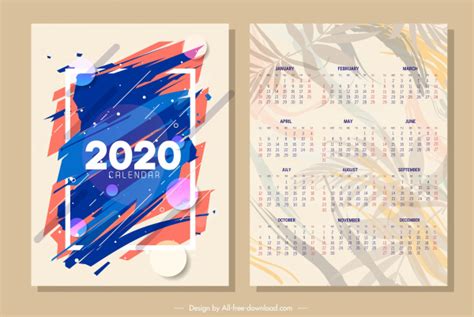Template Kalender 2020 Lucu Contoh Gambar Template