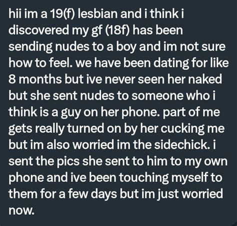 Pervconfession On Twitter She Found Out Her Girlfriend Send Nudes To