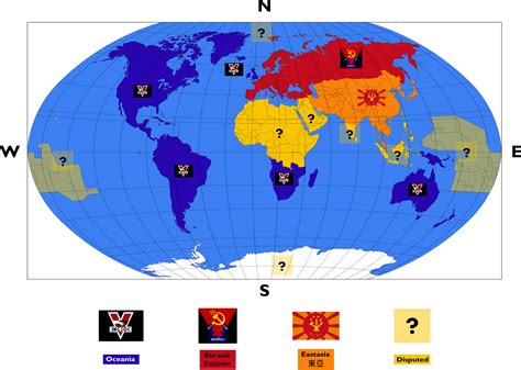 1984 Orwell Superstate Map (my interpretation) by maschen on DeviantArt