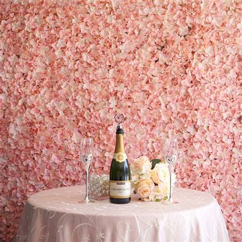 Silk Hydrangea Flowers Wall Backdrop Panels Wedding Centerpieces