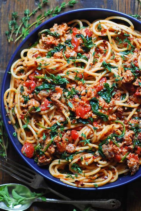 30 Minute Italian Sausage Spaghetti Julias Album