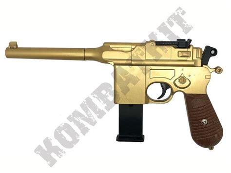 G12 Gold Bb Gun C96 Mauser Machine Pistol Replica Spring Airsoft 2
