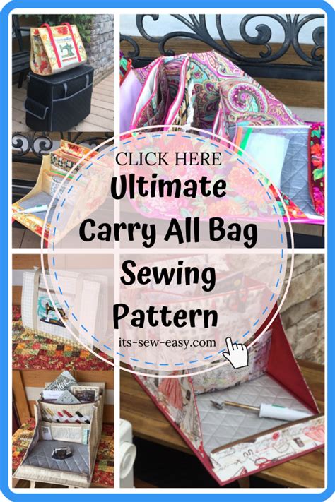Ultimate Carry All Bag Sewing Pattern Carry All Bag Bag Patterns To