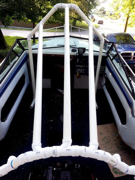 Putting the cover on your pontoon can be an inconvenience depending on the cover you purchase. My "PVC-based boat cover frame support" build - iboats ...