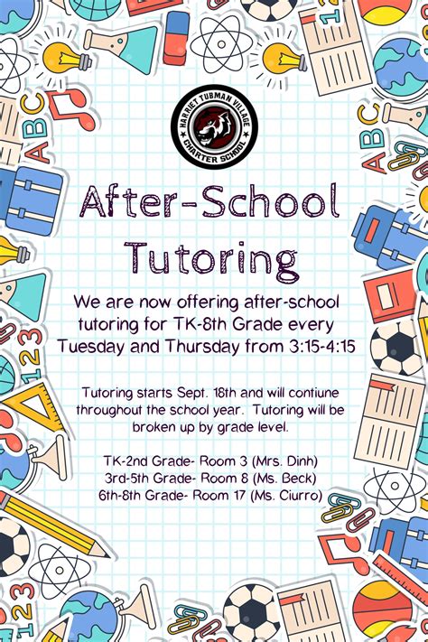 After School Tutoring Program – Tutoring Program – Harriet Tubman