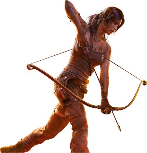 Lara Croft Tomb Raider With Bow Png Image Purepng Free