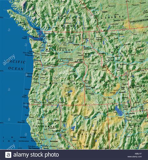 Map Of Oregon And Washington Maping Resources