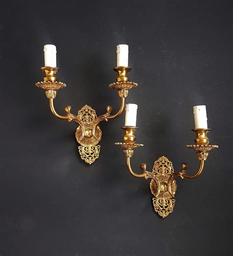 Antique Pair Of French Wall Sconces Louis Xv Style Two Etsy French Walls Wall Sconces Sconces