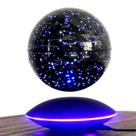6 Inch Floating Globe Magnetic Levitation World Map Multi Color