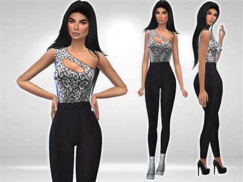 The Sims Resource Ines Jumpsuit By Puresim • Sims 4 Downloads