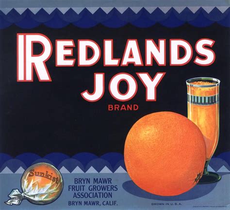 Original Vintage Orange Citrus Crate Label 1932 Redlands Art Etsy
