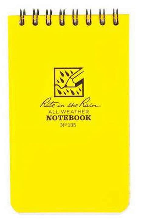 Top Spiral Yellow Notebook 3x5