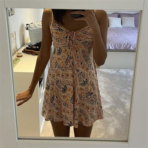 Urban Outfitters Pink Mini Dress Really Pretty Depop