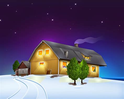 Božićna Atmosfera U Kući ~ 1280x1024 Pozadine Za Desktop