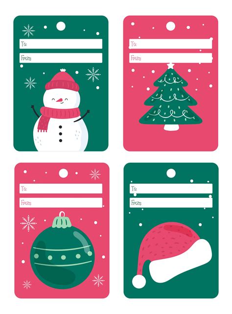 Best Blank Printable Tags Labels Christmas PDF For Free At Printablee