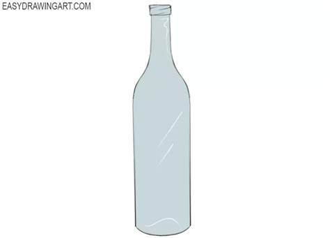 How To Draw A Bottle Easy Drawing Art