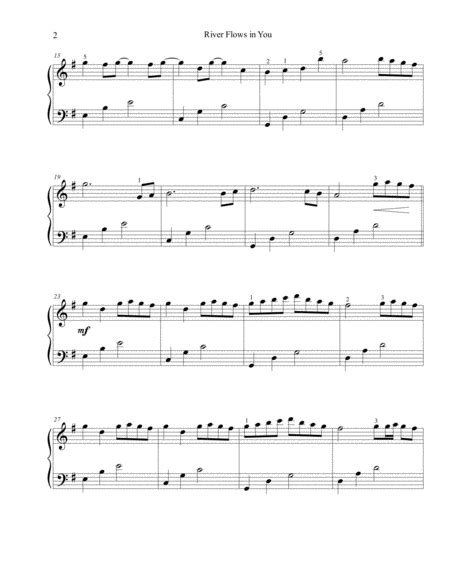 Piano sheet music for river flows in you, composed by yiruma for piano. River Flows In You Easy Piano Music Sheet Download - TopMusicSheet.com