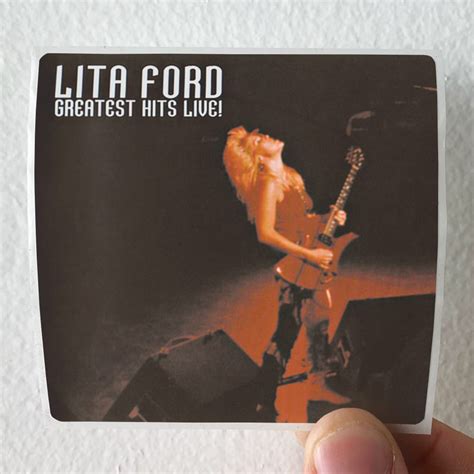 Lita Ford Greatest Hits Live Album Cover Sticker