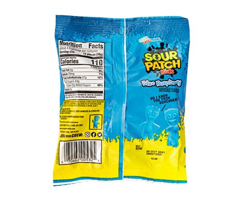 Sour Patch Kids Blue Raspberry Soft And Chewy Candy Stockupmarket